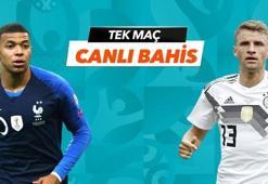 Fransa - Almanya maçı maçı Tek Maç ve Canlı Bahis seçenekleriyle Misli.com’da