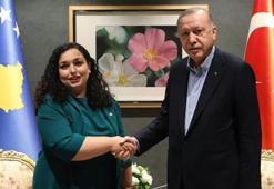 Cumhurbaşkanı Erdoğan, Kosova Cumhurbaşkanı Osmani-Sadriu ile görüştü