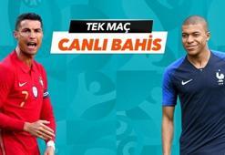 Portekiz - Fransa maçı Tek Maç ve Canlı Bahis seçenekleriyle Misli.com’da