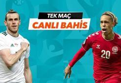 Galler - Danimarka maçı Tek Maç ve Canlı Bahis seçenekleriyle Misli.com’da