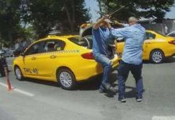 Taksiciler birbirlerine girdi! Faciadan son anda dönüldü