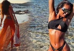 Eda Taşpınar'dan Mikonos'ta iddialı pozlar!