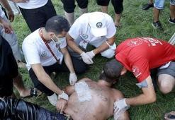 Başpehlivan Recep Kara, Kırkpınar'da baygınlık geçirdi