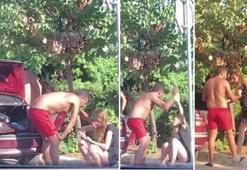 Yeni evli çiftin sokak ortasında düğün masrafı kavgası!