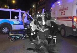 Camiye giderken motosiklet çarptı