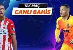 PSV - Galatasaray maçı tek Maç ve Canlı Bahis seçenekleriyle Misli.com’da!