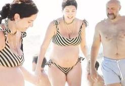 Bergüzar Korel ve Halit Ergenç'in tatilde aile saadeti