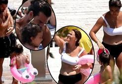 Gizem Hatipoğlu su dolu kovayla peşinden koştu
