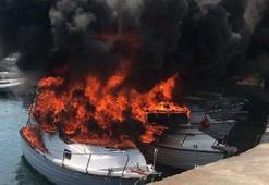 İstanbul'da 8 tekne alev alev yandı!