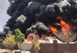 Gaziantep'te büyük yangın! Patlama sesleri duyuldu