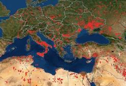 Yangın haritası son durum! Türkiye NASA Fire Map nedir? Canlı NASA yangın haritası!