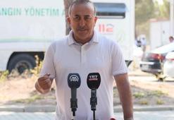 Bakan Çavuşoğlu'ndan yangın bölgesinde açıklama! 'Bugün ve yarın kritik'