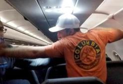 Uçakta dehşet! Tacizciyi böyle durdurdular