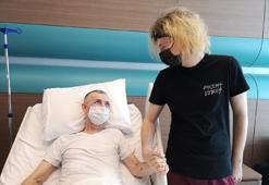 Oğlunun verdiği kilolar sayesinde nakil olup hayata tutundu!