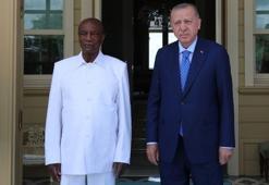 Cumhurbaşkanı Erdoğan, Gine Cumhurbaşkanı ile bir araya geldi