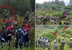Belarus'un göçmen oyunu kameralara yakalandı yer yerinde oynadı!