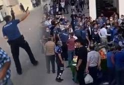 Ezik şeftali sebebiyle ortalık savaş alanına döndü
