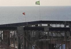 Zonguldak'ta cami inşaatına asılan bayrakla ilgili soruşturma