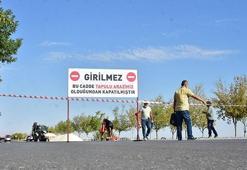 Arsasından geçen yolu ulaşıma kapattı