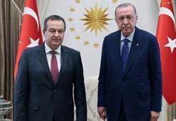 Cumhurbaşkanı Erdoğan, Sırbistan Ulusal Meclis Başkanı Daçiç'i kabul etti