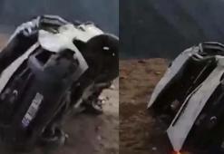 Van'da minibüs uçuruma yuvarlandı: 1 ölü, 1 yaralı