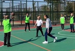 Cumhurbaşkanı Erdoğan'dan danışmanları ve bakanlar ile basketbol maçı