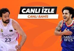 Real Madrid - Anadolu Efes maçı Tek Maç ve Canlı Bahis seçenekleriyle Misli.com’da