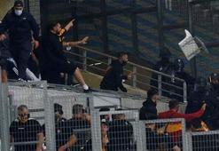 Marsilya-Galatasaray maçı öncesi arbede! Fransızlar Yunanistan bayrağı açtı ve...