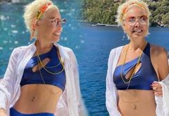 Linet'in bikinili pozlarında dikkat çeken detay!
