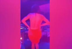 Naz Mila derin dekoltesiyle kalça dansı yaptı!