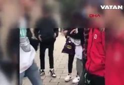 Liseli gençlerin kavgası böyle görüntülendi