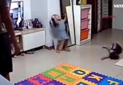 Çinli ‘süper baba’ kızını ölümden böyle kurtardı!
