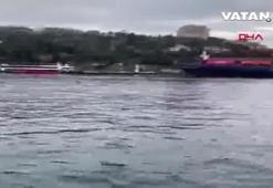 İstanbul Boğazı'nda gemi karaya oturdu!