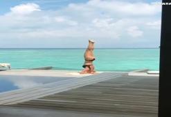 Şeyma Subaşı'dan yoga videosu: Daha iyi olabilirdi!