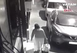 Esenler'de bebeğin sokağa bırakılma anı kamerada!