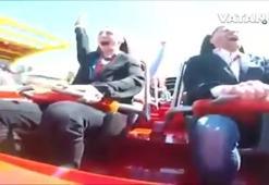 180 km hızla giden roller coaster bakın neye çarptı