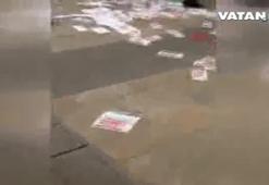 Denizli'de 'hayır' standına kaldırım taşıyla saldırdılar!