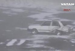 Kayseri'de zincirleme trafik kazası! 7 araç birbirine girdi.
