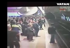 Taksim Metro İstasyonu'nda dehşet verici anlar
