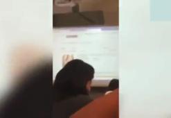 Sınıfta utanç veren görüntüler