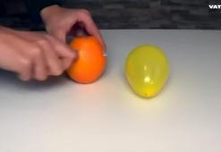 Portakal kabuğu ile balon patlatabileceğinizi biliyor muydunuz?