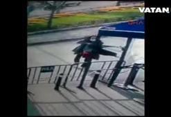 Elif Sultan Kalsen'in saldırı anı kamerada!