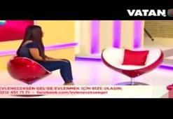 Evlilik programına güneş gözlüğüyle katıldı
