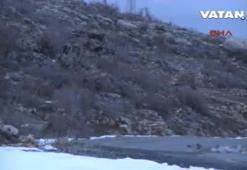 Yola tuzaklanan patlayıcı imha edildi