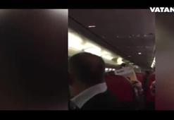 Sarhoş yolcu THY uçağına birbirene kattı!