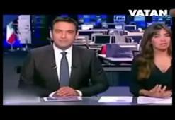 Lübnan'da bir kişi canlı yayın esnasında denize düştü