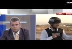 Muhabire canlı yayında asker müdahalesi!