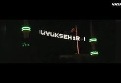 Şanlıurfa Belediye Başkanı mahyaya adını yazdırdı..