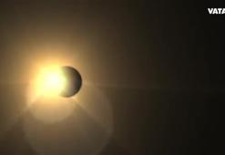 Güneş patlaması kameralara böyle yansıdı..