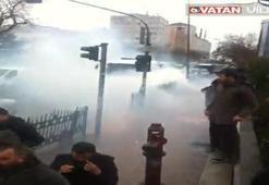 Okmeydanı Hastanesi önünde gazlı saldırı